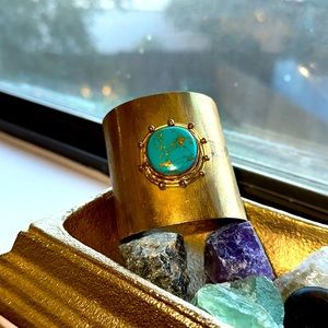Turquoise Stone Cuff